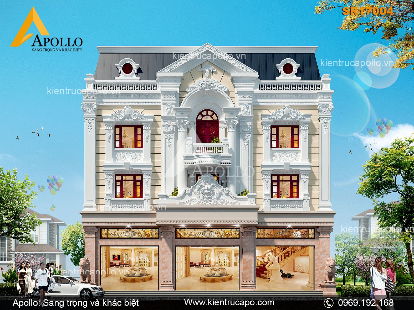 Showroom phong cách kiến trúc tráng lệ (SR17004)